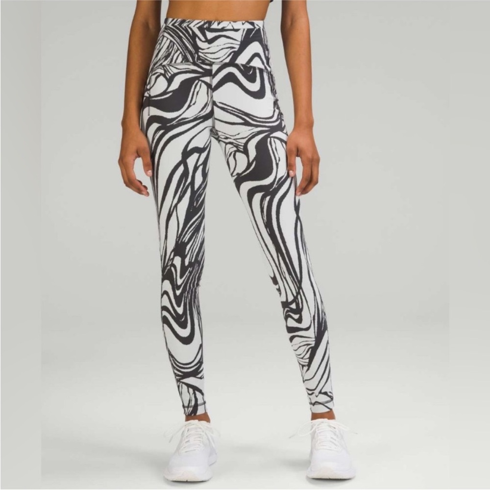 Lululemon Swift Speed High-Rise Tight Spin Off Jacquard Vapor Graphite Grey